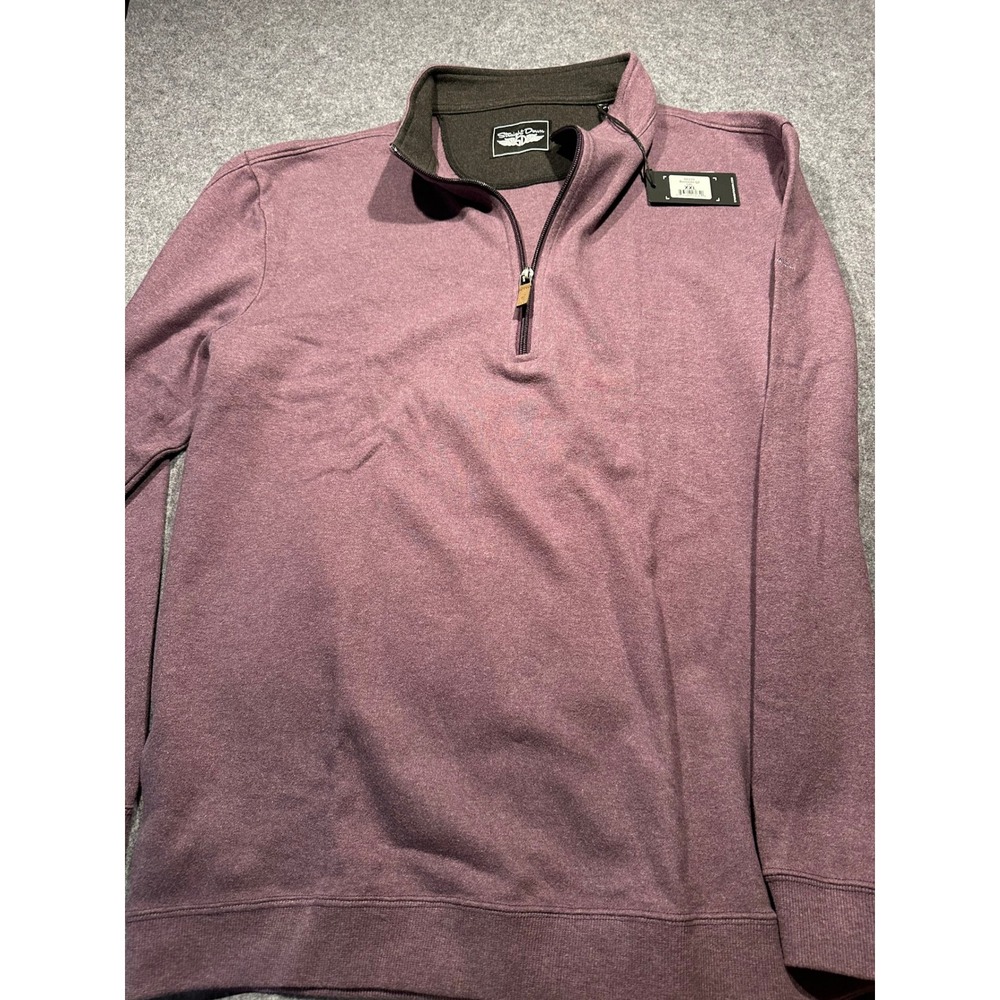 Straight Down Burnside QZ Pullover Mens XXL Purple Monarch Beach Golf 60270 NEW
